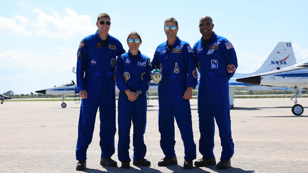 Artemis II crew touches down at Kennedy Space Center for final launch prep