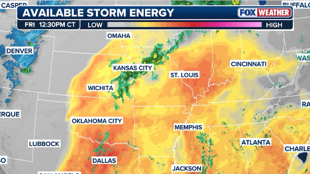 Atmosphere primes for outbreak as instability surges across the Plains
