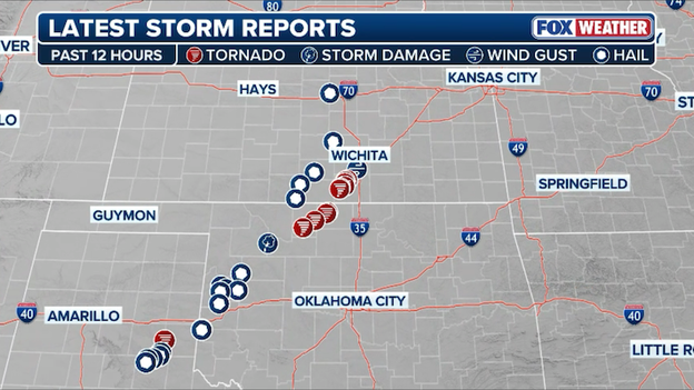 Tornadoes, huge hail hammer the Plains on Thursday night