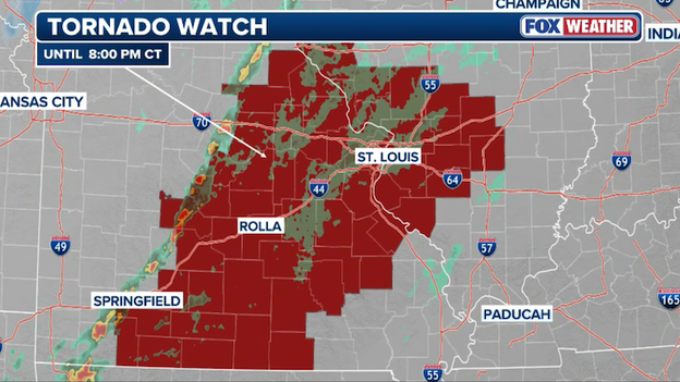 Tornado Watch issued for St. Louis as dangerous storms fire up