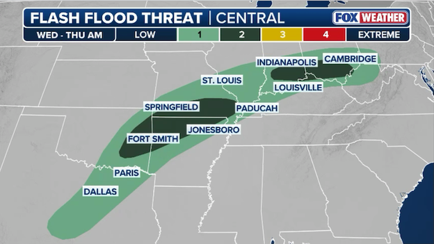Intense storms trigger flash flood concerns across 10 states