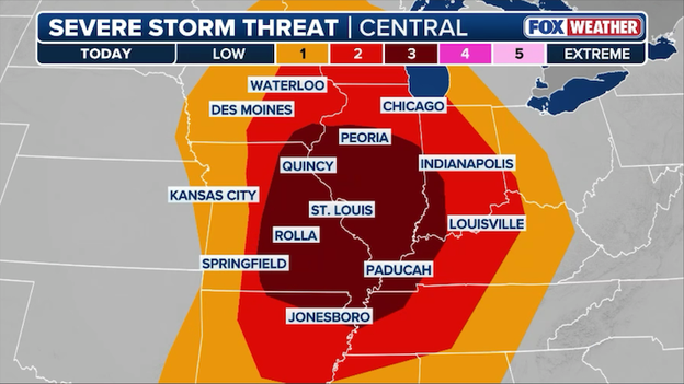Potential tornado outbreak targets Midwest as atmosphere turns volatile