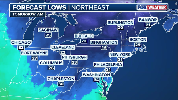 Freeze Warnings issued for 10 states as April chill sweeps through Northeast