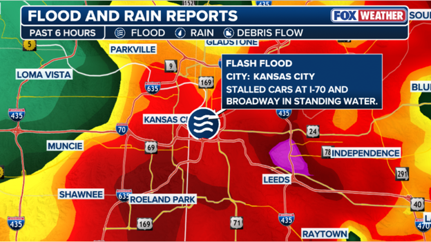 Flash Flood Warning issued for Kansas City