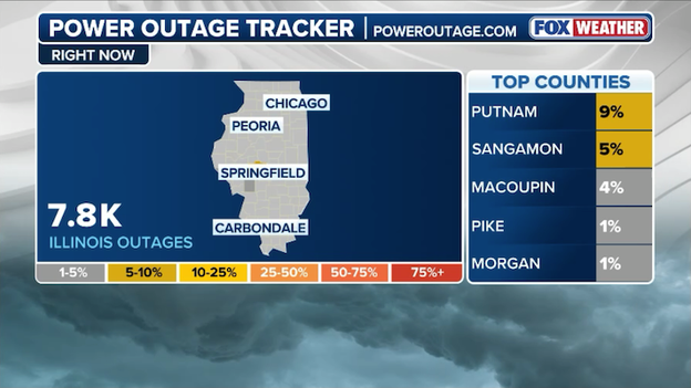 Illinois power outages surge as intense storms charge east