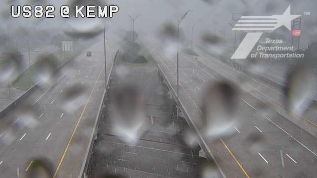 Texas DOT cameras capture hail hammering Wichita Falls as drivers seek shelter