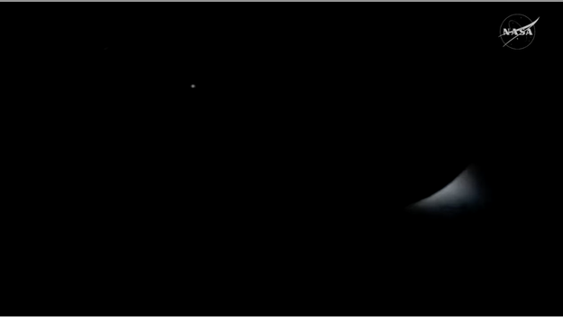 Crew gets rare glimpse into solar eclipse in space