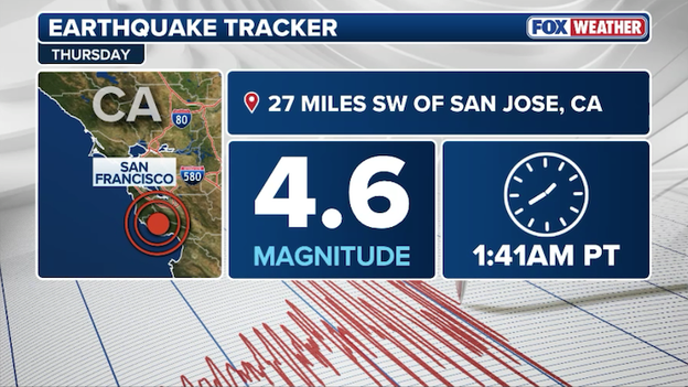 Magnitude 4.6 earthquake jolts California awake early Thursday