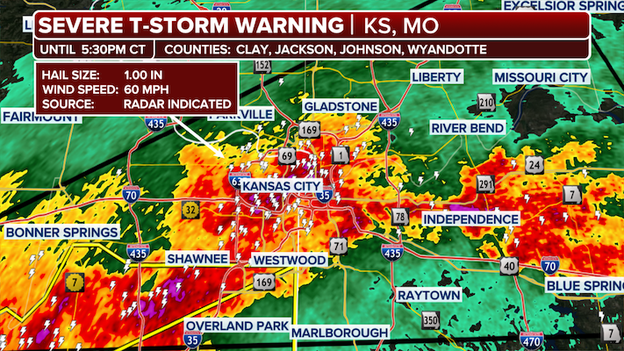 Severe storms slam Kansas City area