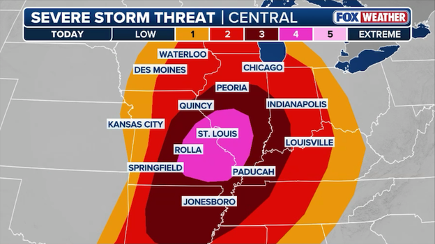 Tornado threat intensifies as SPC upgrades regions to Level 4 risk