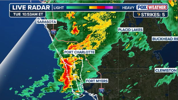 Torrential rain slams Port Charlotte as heavy storms inundate Florida's Gulf Coast
