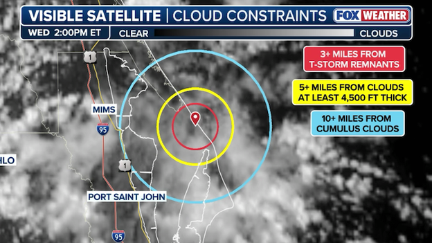 NASA monitors afternoon clouds over Artemis II launch pad
