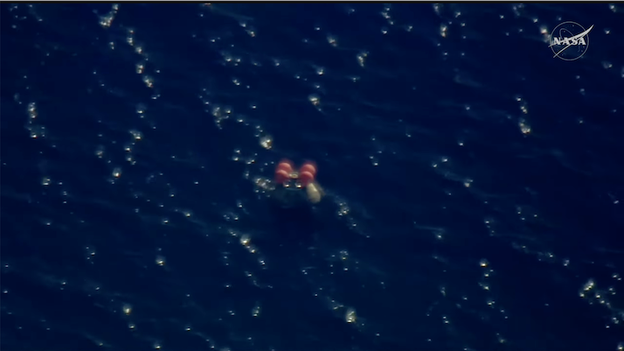 "Four Green" crew reported after splashdown