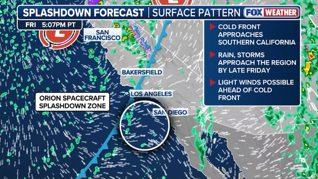 Will weather force a move? Cold front nears Artemis II recovery zone off San Diego