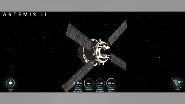 Track Artemis II live: Follow along with NASA's real-time mission tracker