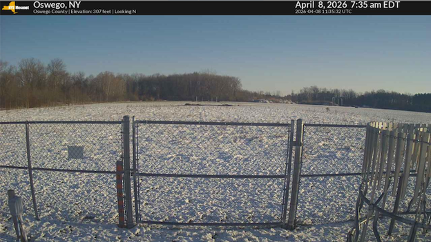 Late-season snow blankets New York as winter makes an April comeback