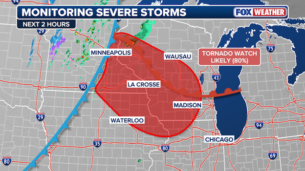 Dangerous supercells to fire across Minnesota, Iowa and Wisconsin this afternoon