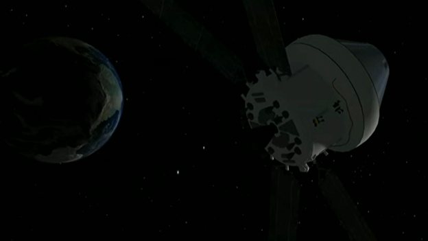 Orion spacecraft trajectory refined after successful engine fire