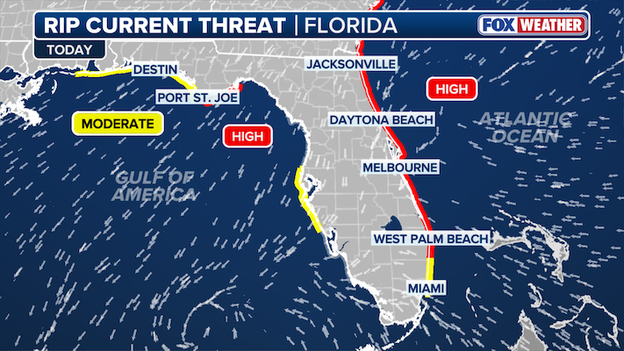 Deadly rip current risk grips Florida’s Atlantic coast as spring break continues