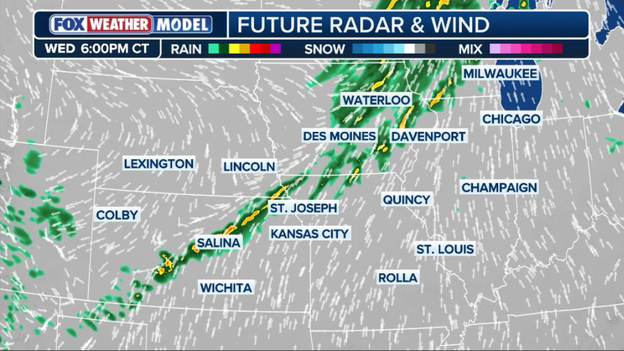Flash flood risk builds across the Heartland with rounds of heavy rain expected through Friday
