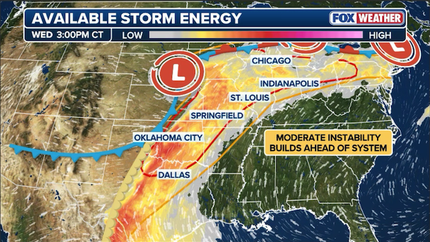 Heartland on alert as atmospheric energy builds this afternoon