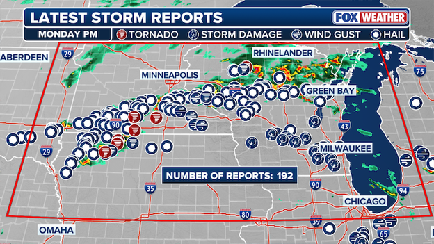Homes damaged and power knocked out after tornadoes tear through 4 states on Monday