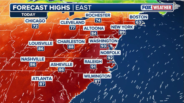 Summer sizzle in April: Records to fall as I-95 corridor hits 90s