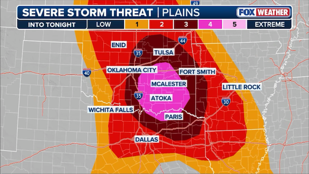 Over 21 million at risk as dangerous thunderstorms target the Central U.S.