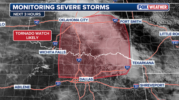 Atmosphere primed for strong tornadoes and giant hail across the Southern Plains