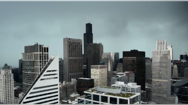 Ominous clouds approaching Chicago as severe storms slam the metro