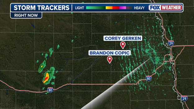 FOX Weather Storm Trackers preposition in Nebraska as supercells begin developing