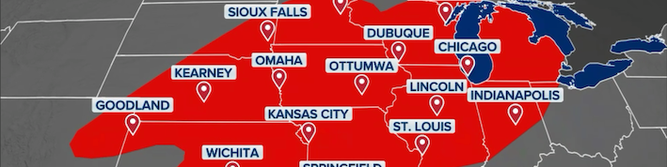 Millions of Americans are facing the threat of severe weather, including tornadoes, hail, and damaging winds.
