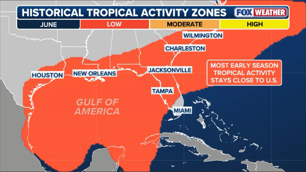 Analysis: Why the Gulf of America is a primary target for early-season tropical trouble