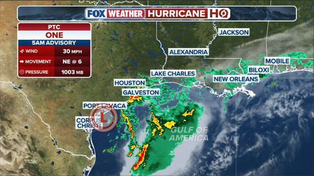 National Hurricane Center issues 5 a.m. ET advisory on Potential Tropical Cyclone One