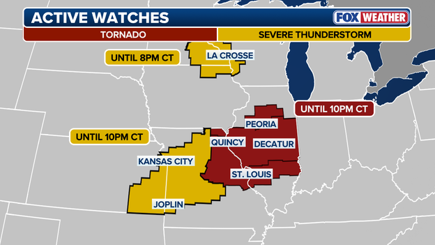 Severe weather footprint widens: Kansas City metro placed under brand-new storm watch