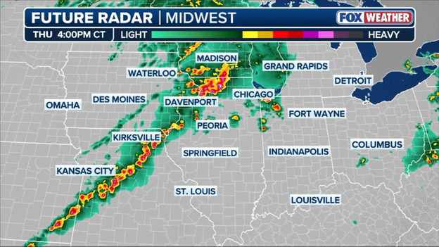 Afternoon timing guide: When to expect the most dangerous storms across the Midwest today