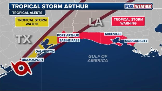 Recap: Tropical Storm Arthur lashes Gulf Coast, unleashing life ...