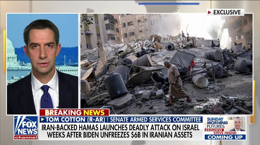 Don't give 'an inch': Sen. Tom Cotton calls on Biden to deliver unwavering support to Israel