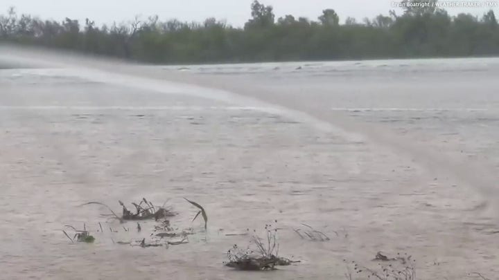 Texas flash flood storm rips through western town
