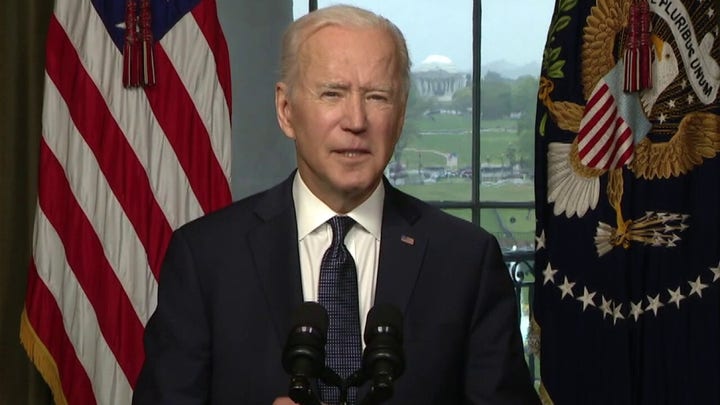 Biden struggles through Afghanistan troop withdrawal speech