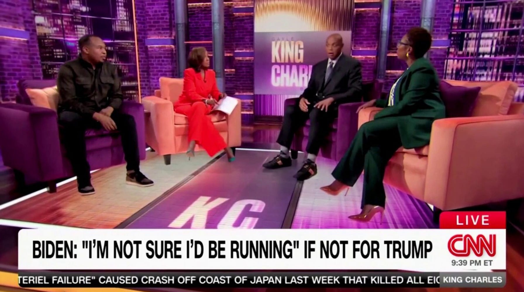 Charles Barkley Slams Trump Supporters, Biden's Age on CNN