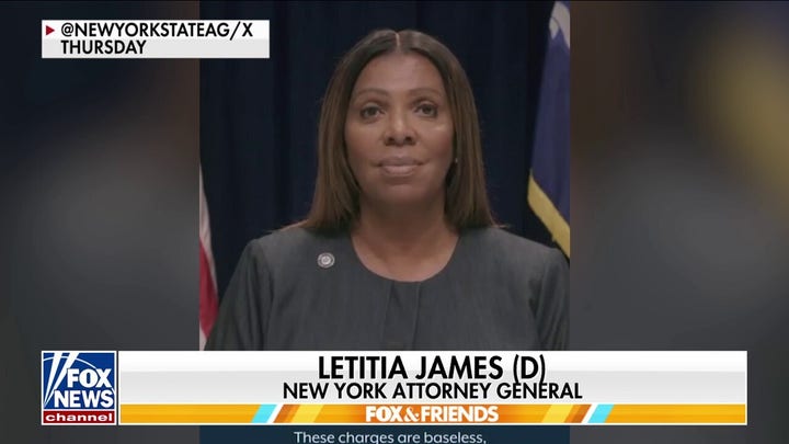 Letitia James responds to ‘baseless’ federal indictment