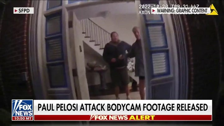 WARNING, graphic content: Paul Pelosi attack footage released