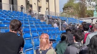 Hecklers shout at House Speaker Mike Johnson during speech at Columbia - Fox News