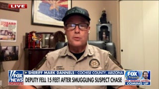 Arizona sheriff sounds alarm on border crisis after deputy fell 15 ft after smuggling suspect chase - Fox News