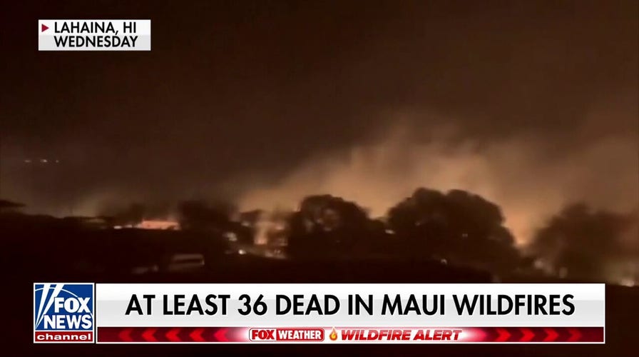 At least 36 dead as wildfires sweep across Maui