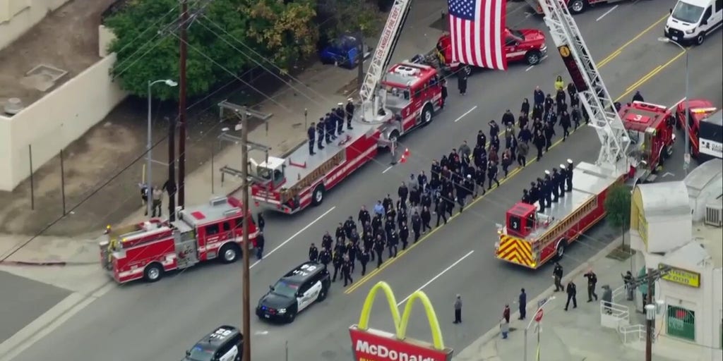 Alhambra police officer killed in line of duty mourned by LA County first responders