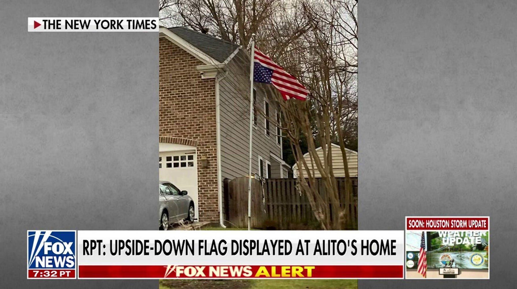 Upside-Down American Flag At Justice Alito's Home: Media Response and Political Implications