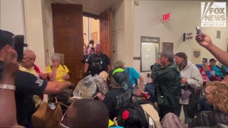 Protesters defending Medicaid disrupted the House Committee on Energy and Commerce's budget markup on Tuesday