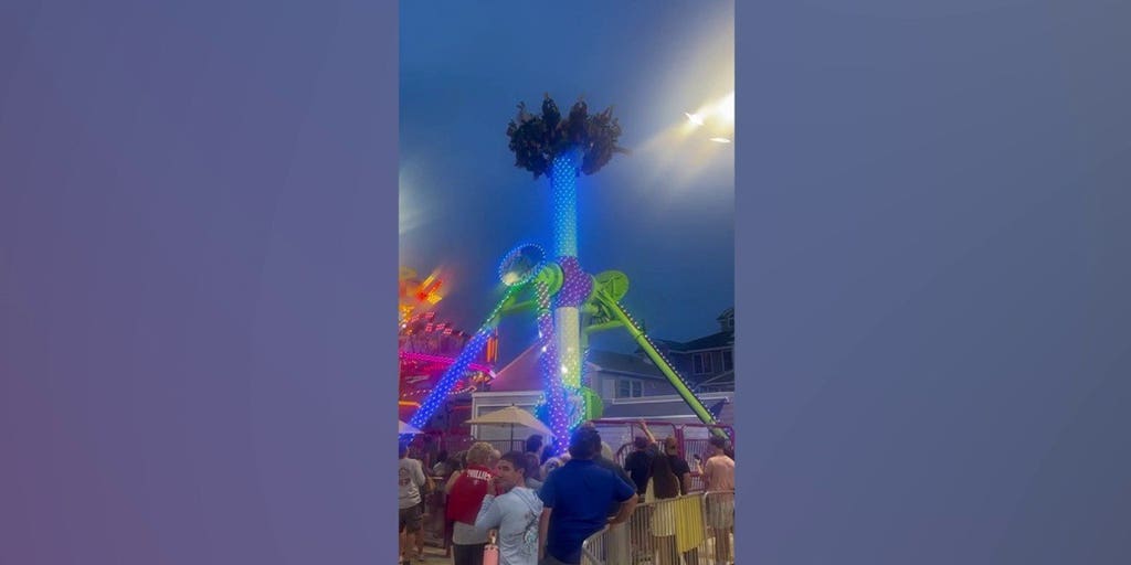 WATCH: Riders left hanging upside down after ride malfunctions at popular NJ boardwalk